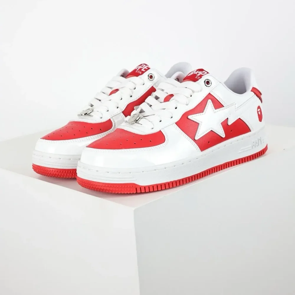 A BATHING APE STA SUEDE HEEL – WHITE - etkick reps