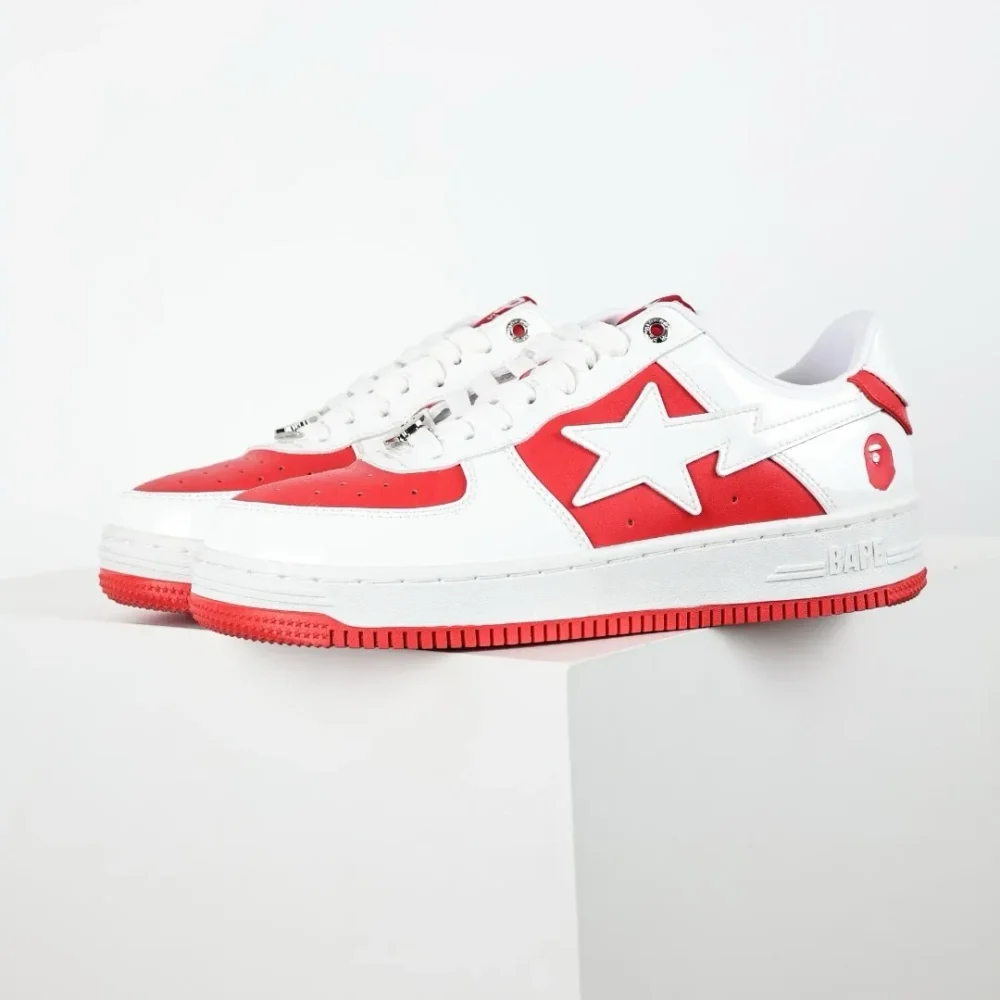 A BATHING APE STA SUEDE HEEL – WHITE - etkick reps