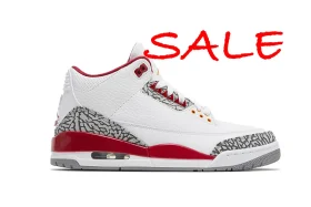 AIR JORDAN 3 RETRO "CARDINAL RED" special edition