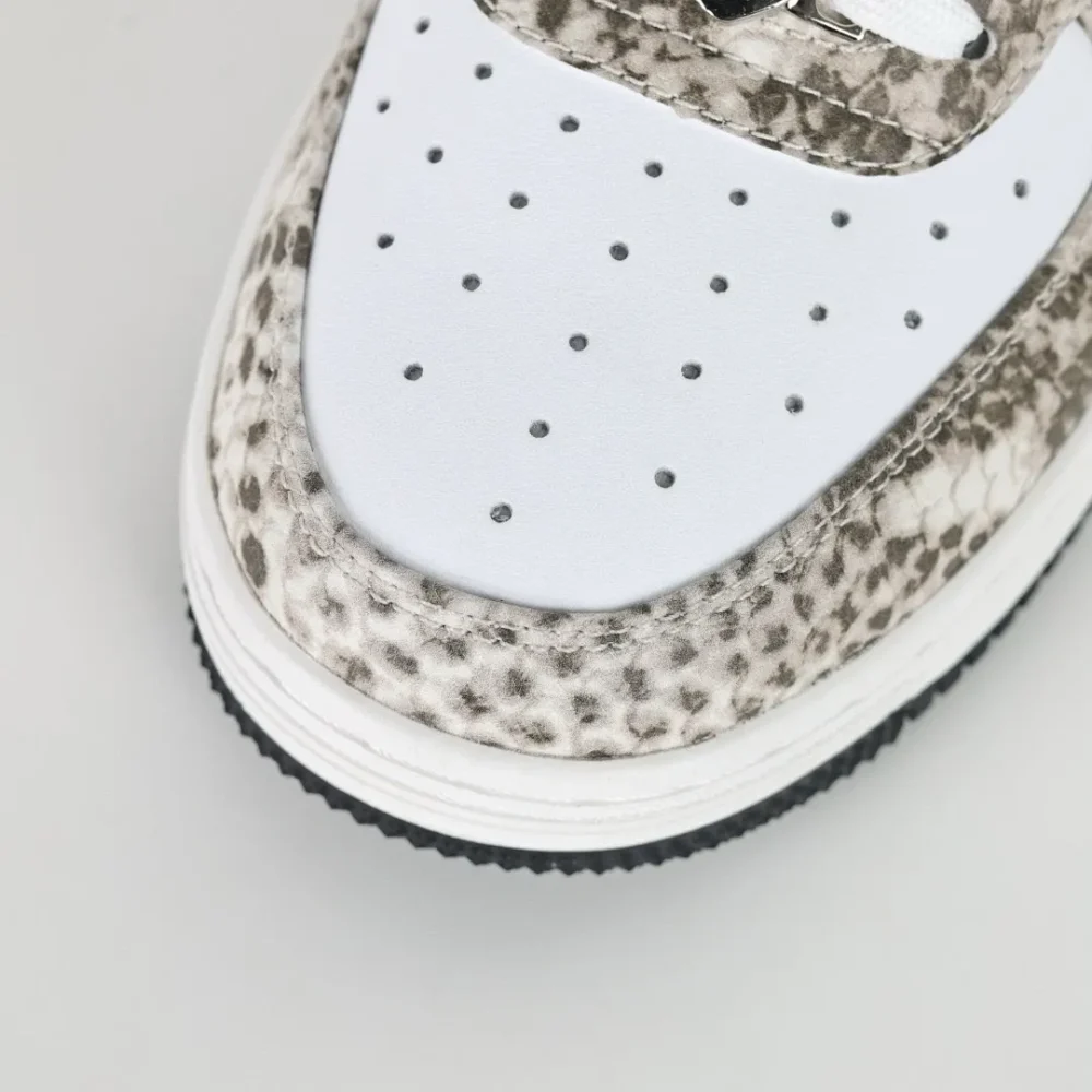 BATHING APE STA fashionable sneakers with white snake pattern - etkick reps