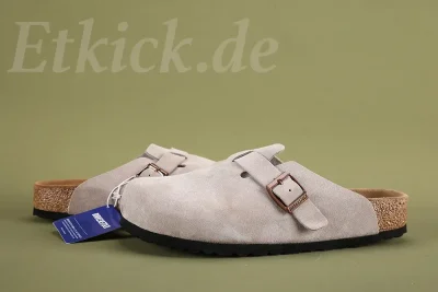 Birkenstock Boston Suede Clogs Brown - etkick reps