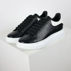 McQueen Oversized Low-Top Sneakers Black/White Reps