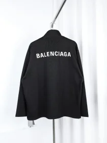 Balenciaga Half-Zip Sweatshirt With Embroidered Lettering