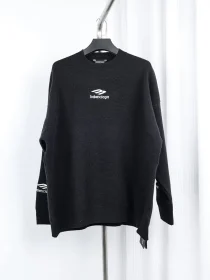 Balenciaga Ski Sweater with 3B Embroidery