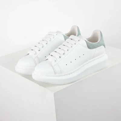 Alexander McQueen White Shoes “Mint Green” - etkick reps