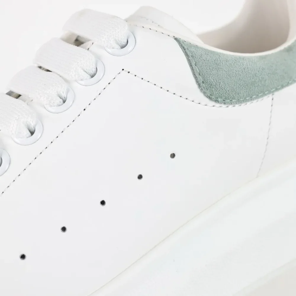 Alexander McQueen White Shoes “Mint Green” - etkick reps