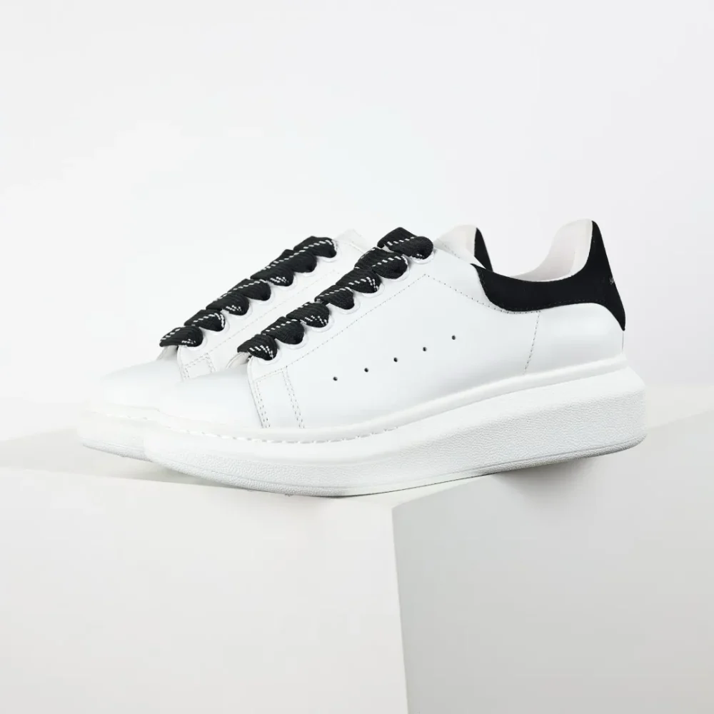 Alexander McQueen white shoes “Black Velvet Tail” - etkick reps