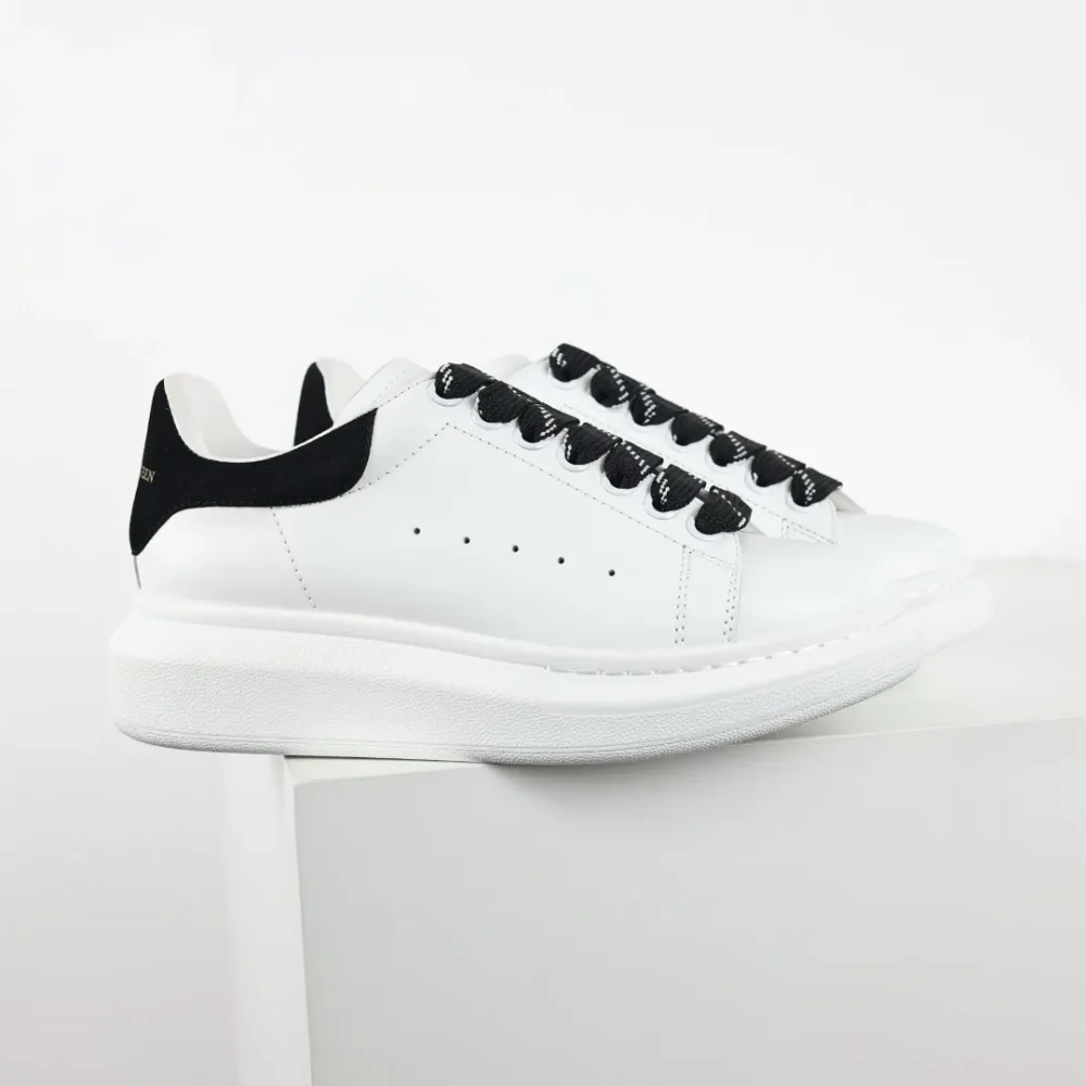 Alexander McQueen white shoes “Black Velvet Tail” - etkick reps