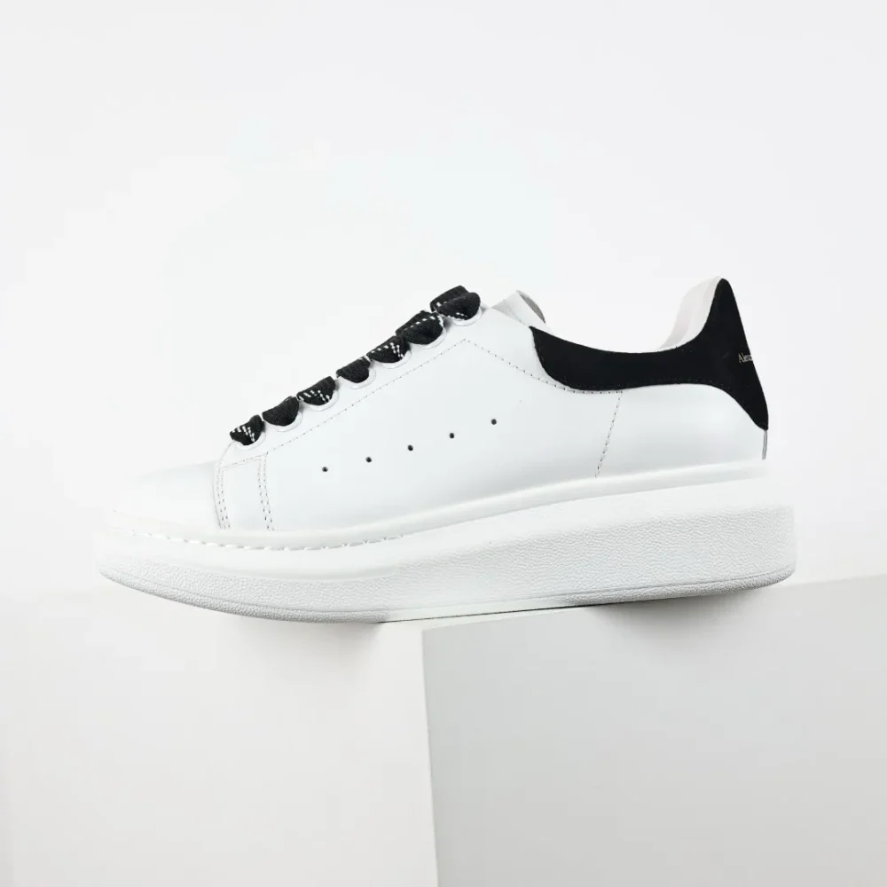 Alexander McQueen white shoes “Black Velvet Tail” - etkick reps