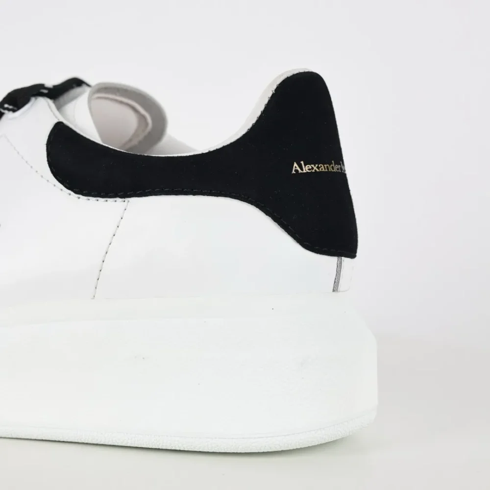 Alexander McQueen white shoes “Black Velvet Tail” - etkick reps