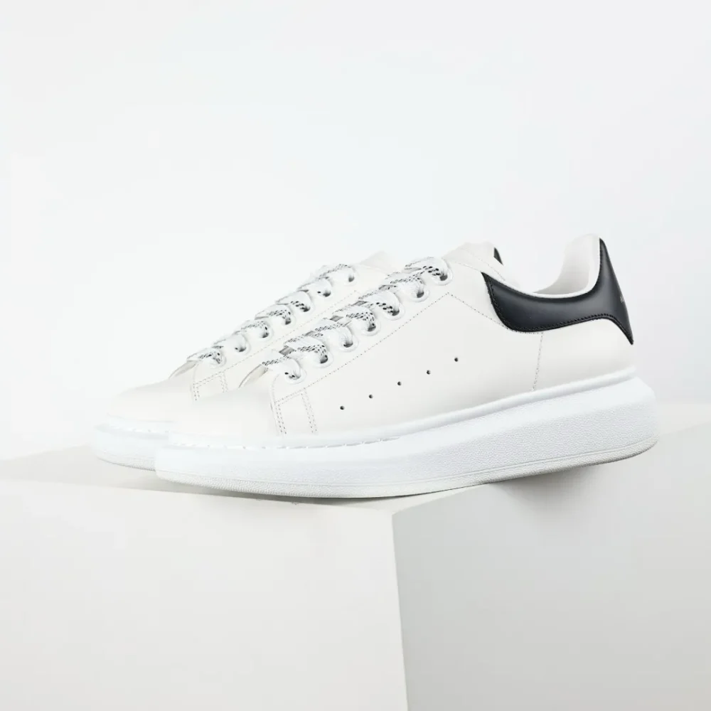 McQueen white shoes “Black Leather Tail” - etkick reps