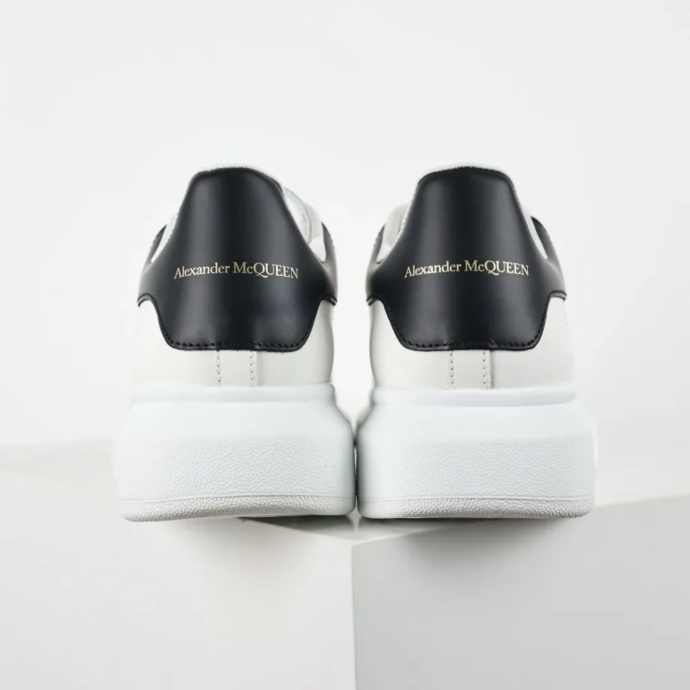 McQueen white shoes “Black Leather Tail” - etkick reps