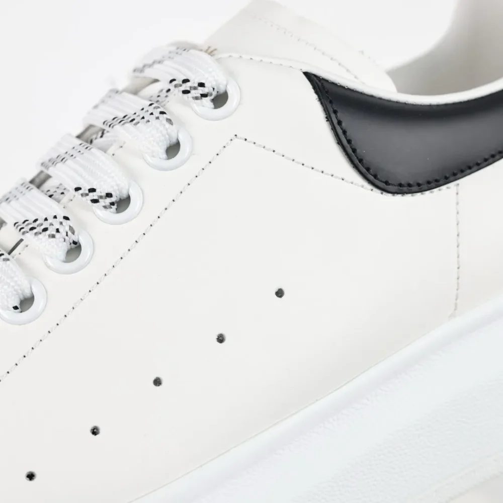 McQueen white shoes “Black Leather Tail” - etkick reps