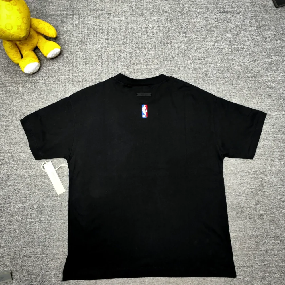 FOG Essentials x NBA Essentials Heat Tee Crew Neck Short Sleeve Black - Image 2