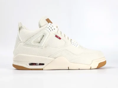 Air Jordan 4 Retro x Levi’s White Denim top version - etkick reps