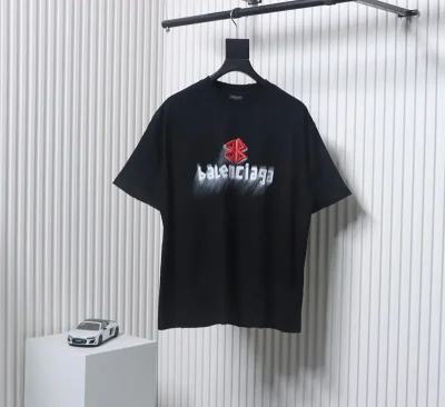 Balenciaga T-Shirt With Embroidered 3D Inkjet Logo - etkick reps