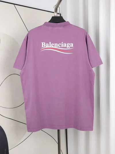 Balenciaga T-Shirt With Faded Logo Print - etkick reps