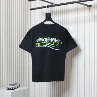 Balenciaga T-shirt with double B logo and multiple logos - etkick reps