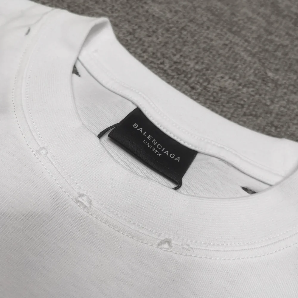 Balenciaga Tape Type T-Shirt Medium Cut In Raspberry White - etkick reps