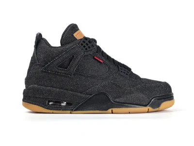 Levi’s x Air Jordan 4 Retro NRG Black Levis Replica - etkick reps