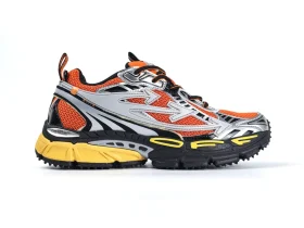 OFF-WHITE Be Right Back Silver Sneakers Orange Men