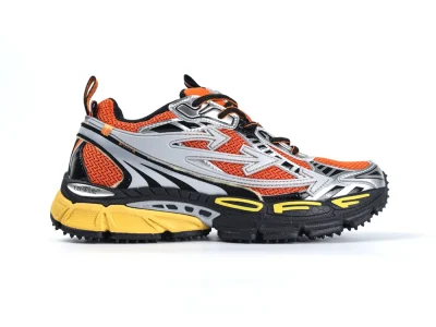 OFF-WHITE Be Right Back Silver Sneakers Orange Men - etkick reps