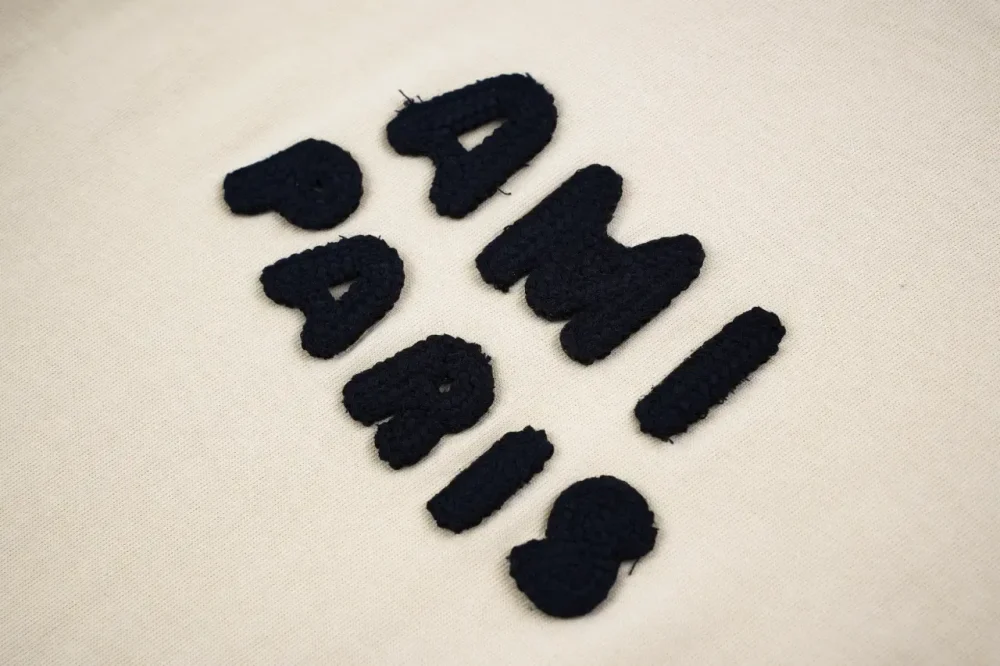 AMI Towel Embroidery Short Sleeve Black - etkick reps
