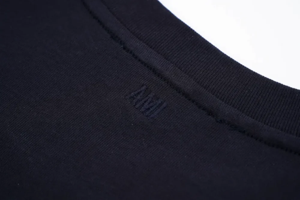 AMI Towel Embroidery Short Sleeve Black - etkick reps