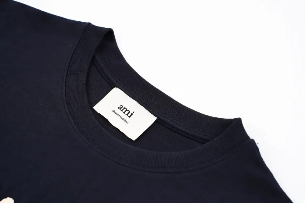 AMI Towel Embroidery Short Sleeve Black - etkick reps