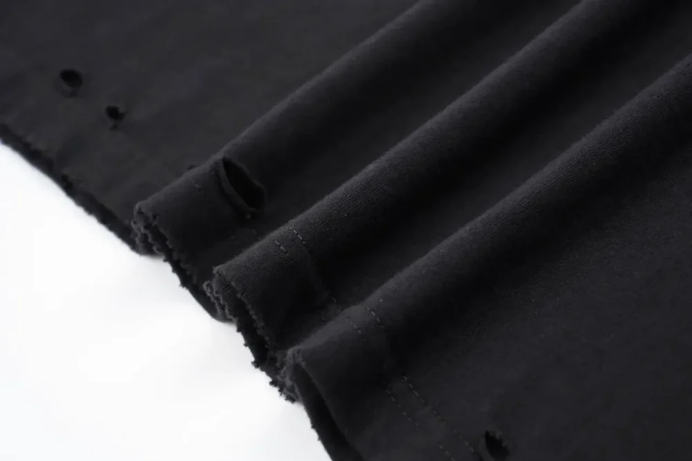 Balenciaga 3M Destruction Short Sleeve Black - etkick reps