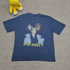 Balenciaga Ambassador Fanclub Series - PP Krit Oversized T-Shirt Dark Blue