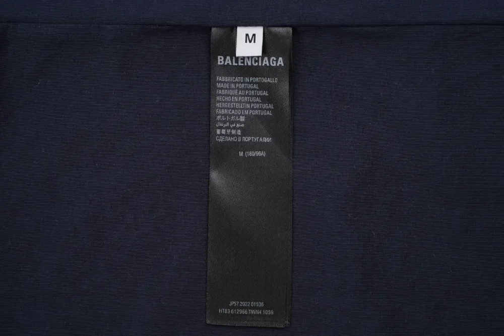 Balenciaga Double-Sided Short-Sleeved Shirt With Three Bars And Co-Branding - etkick reps