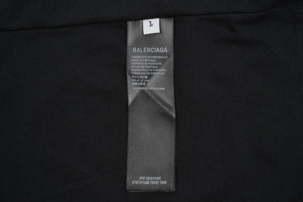 Balenciaga Letter Patchwork With Destroyed Short Sleeves - etkick reps