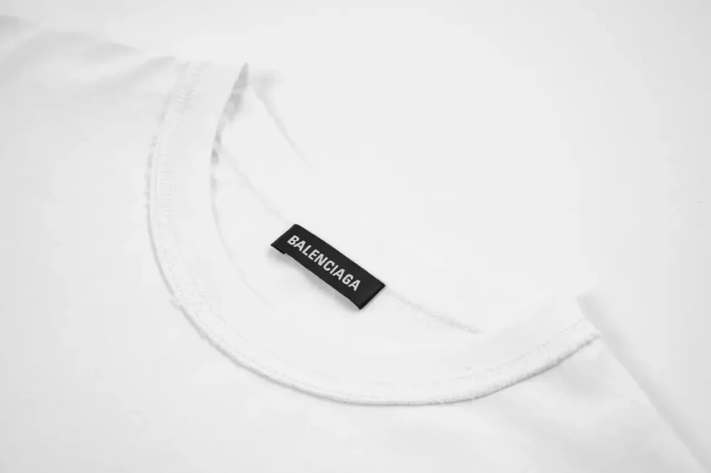 Balenciaga Letter Patchwork With Destroyed Short Sleeves - etkick reps