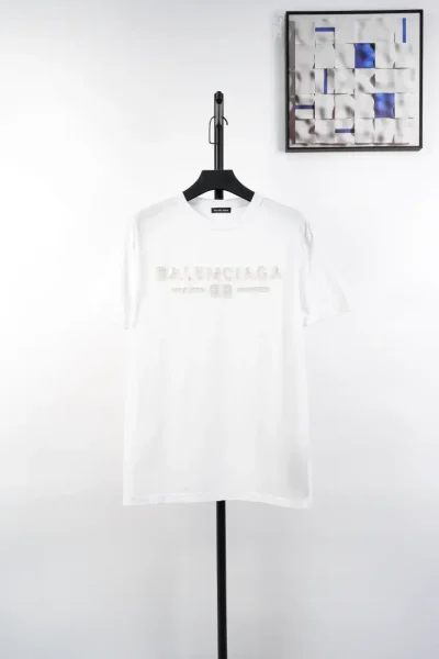 Balenciaga Letter Patchwork With Destroyed Short Sleeves - etkick reps