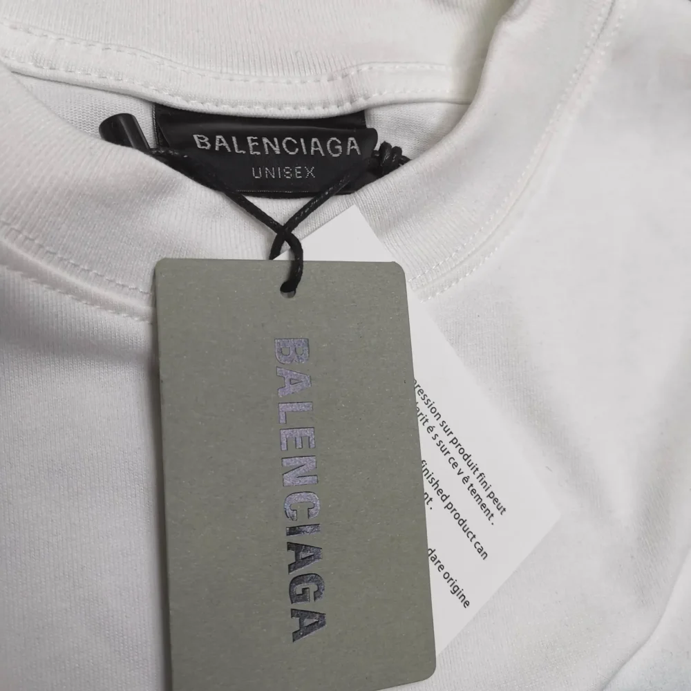Balenciaga Nicole boxy T-shirt in white - etkick reps