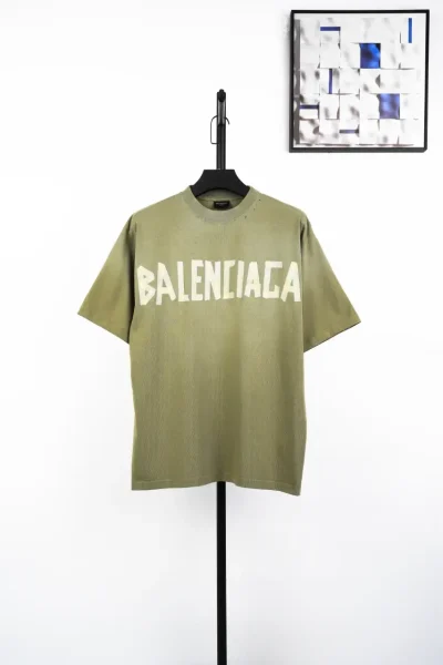 Balenciaga Paris Coke Letter Destruction Double Sided T Shirt - etkick reps