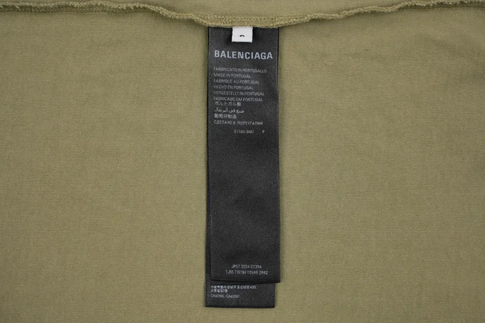 Balenciaga Paris Coke Letter Destruction Double Sided T Shirt - etkick reps