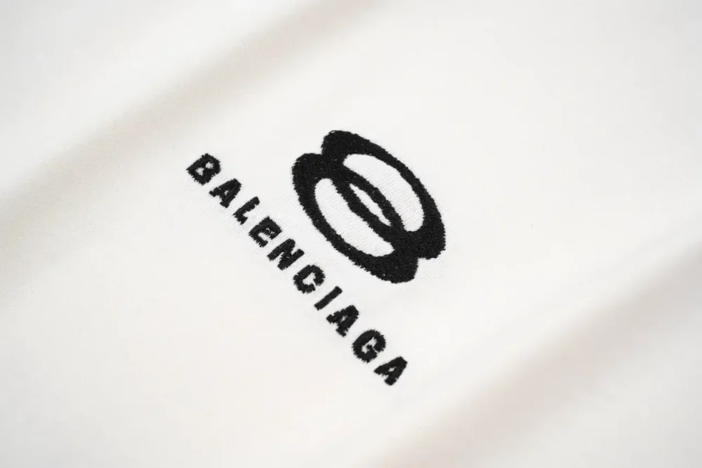 Balenciaga Ring Sleeves Web Short Sleeve White - etkick reps