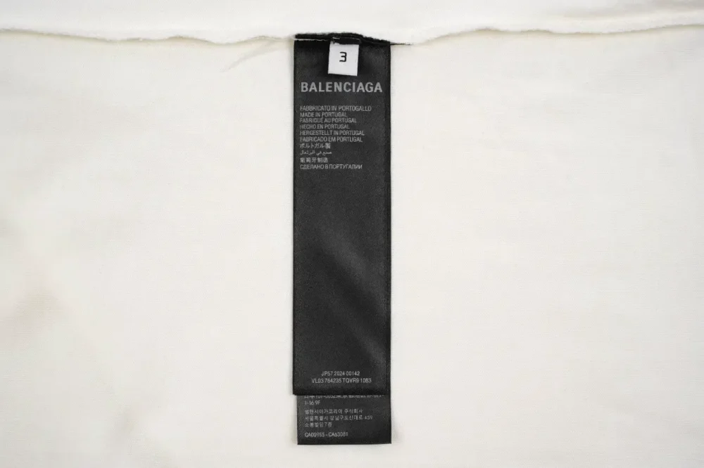 Balenciaga Ring Sleeves Web Short Sleeve White - etkick reps
