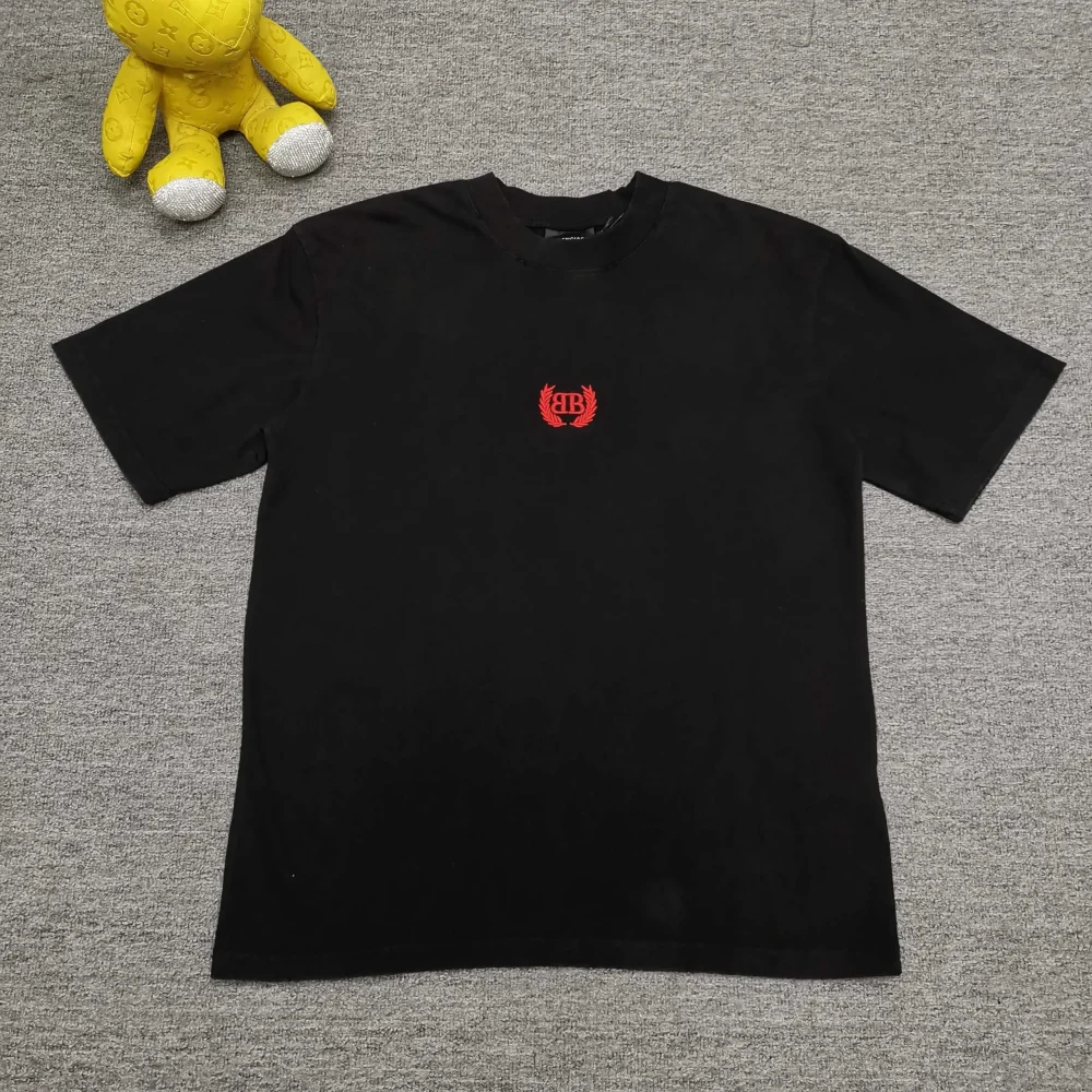 Balenciaga Short Sleeves With Embroidered Double B Logo On The Front - etkick reps