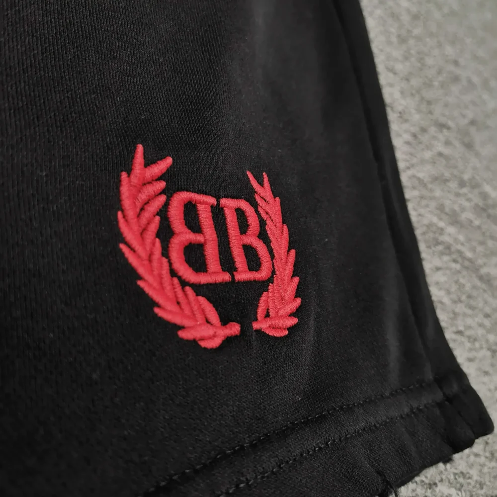 Balenciaga Shorts With Logo Embroidery And Double B - etkick reps
