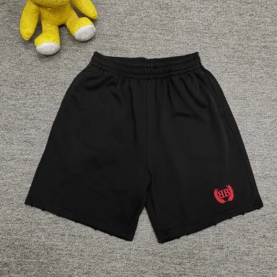 Balenciaga Shorts With Logo Embroidery And Double B - etkick reps
