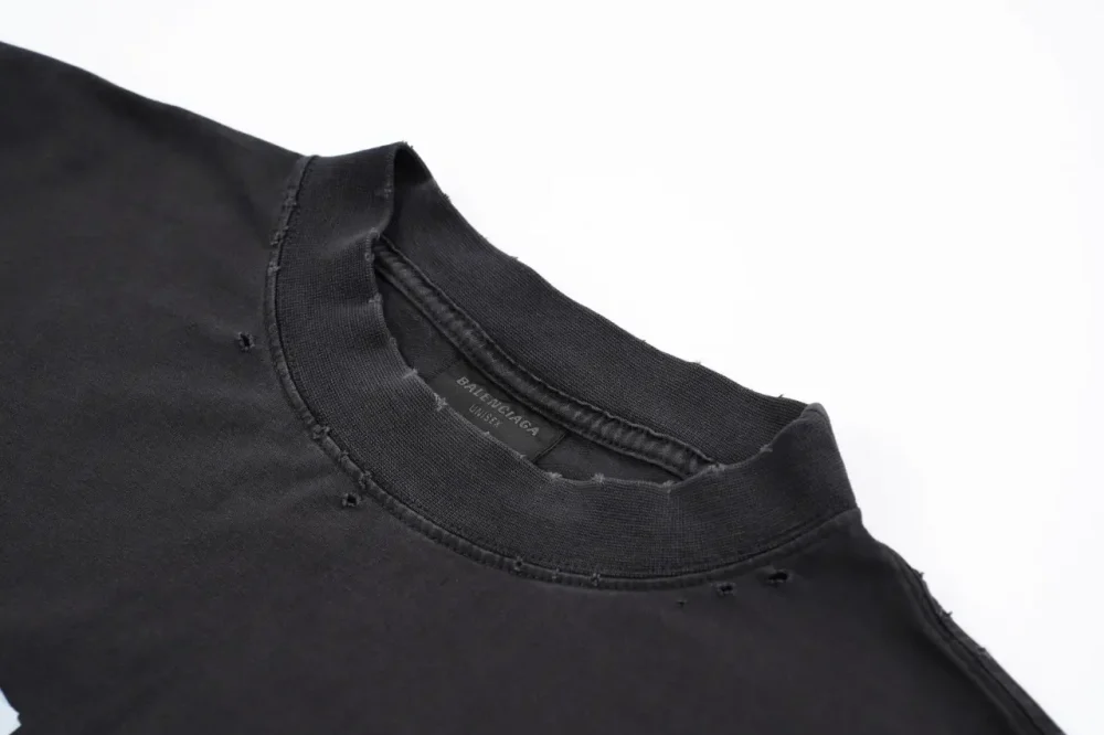 Balenciaga White Rubber Short Sleeve Dark Grey - etkick reps