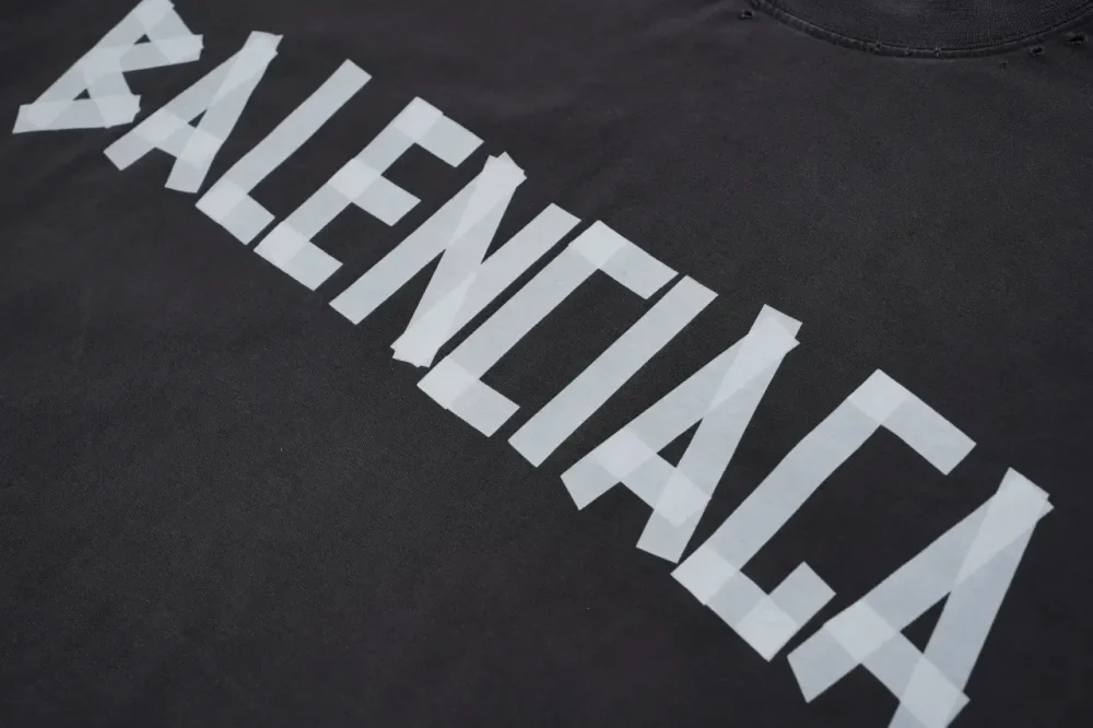 Balenciaga White Rubber Short Sleeve Dark Grey - etkick reps