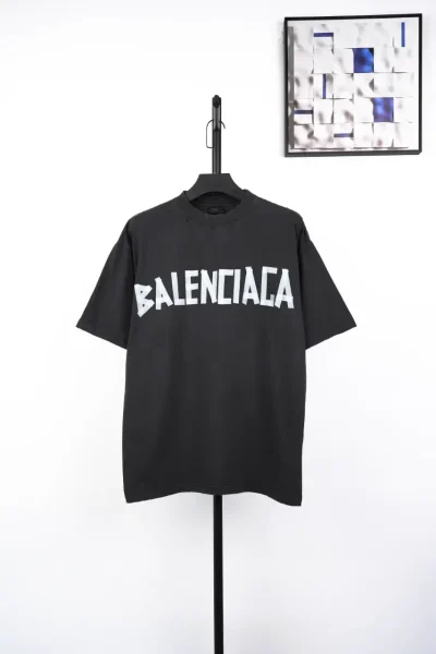 Balenciaga White Rubber Short Sleeve Dark Grey - etkick reps