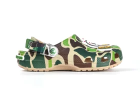 Crocs Classic Clog A Bathing Ape ABC Camo Green