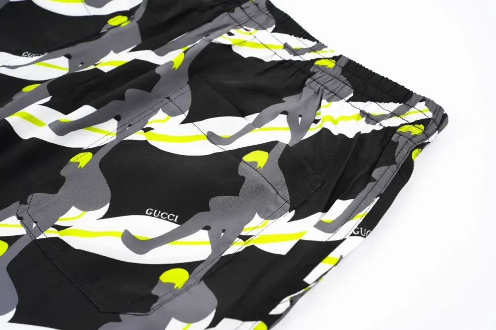 D10r Surfer Print Shorts Black And White Pants - etkick reps