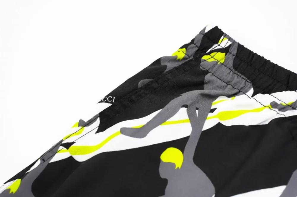 D10r Surfer Print Shorts Black And White Pants - etkick reps
