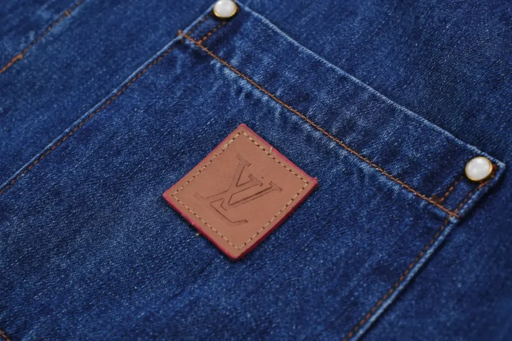 Denim Short-Sleeved Shirt With Small Logo On The Pocket Blue - etkick reps